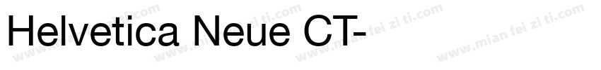 Helvetica Neue CT字体转换